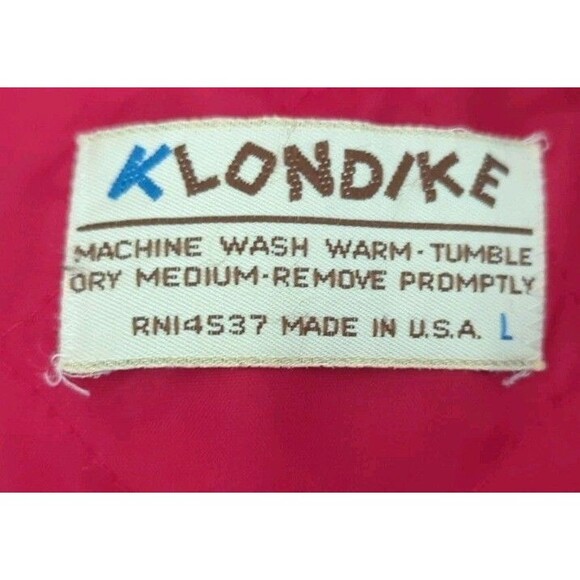 VINTAGE Woodsman by Klondike Lined Flannel Shirt Jacket Made in USA Sz 16 L 16.5 - Picture 4 of 7